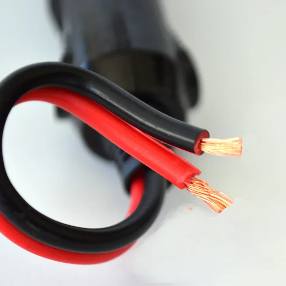 QXNY 12V/24V  1PC or 3PCS or 5PCS Cigarette Lighter Plug Male Head with Indicator Light Vehicle Electrical  Charger Adapter
