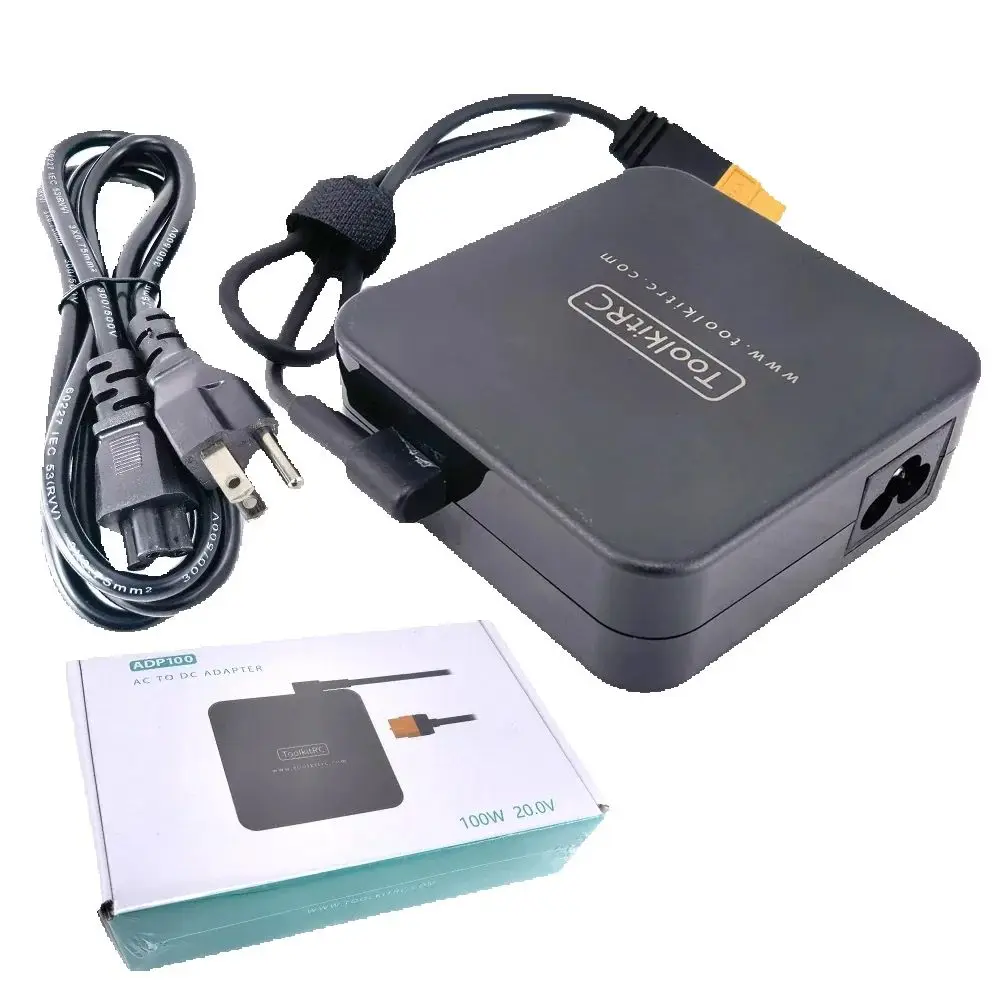 ADP100 100W 20V Power Supply With XT60 Output Adapter For M6D M6 M7 M6DAC ISDT Q8 Q6 GT Power Hota HTRC SkyRC Charger