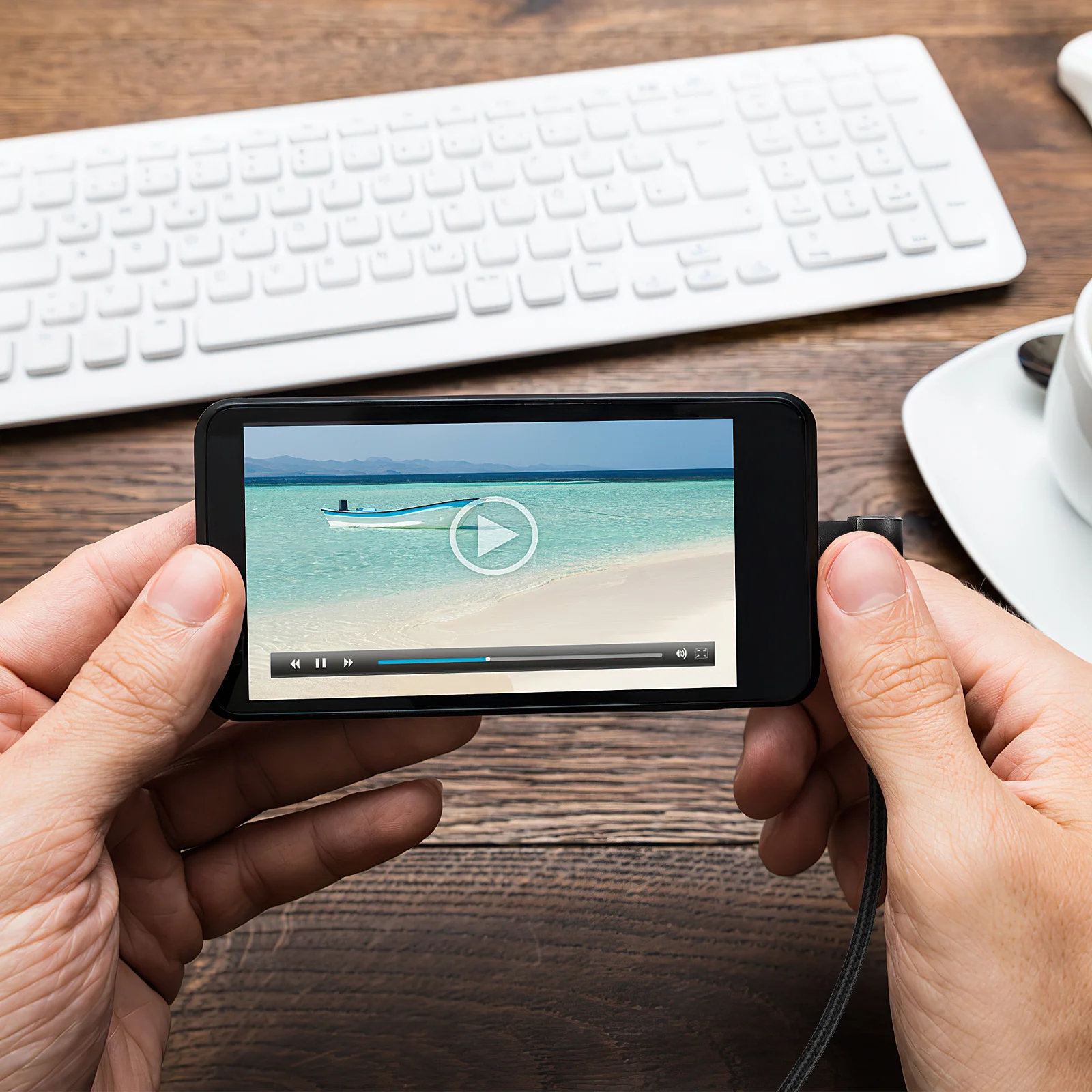 

1m Braided USB Micro Cable 90 Degree Right Angle Fast Charging Data Sync Cord Compatible with Android Grey