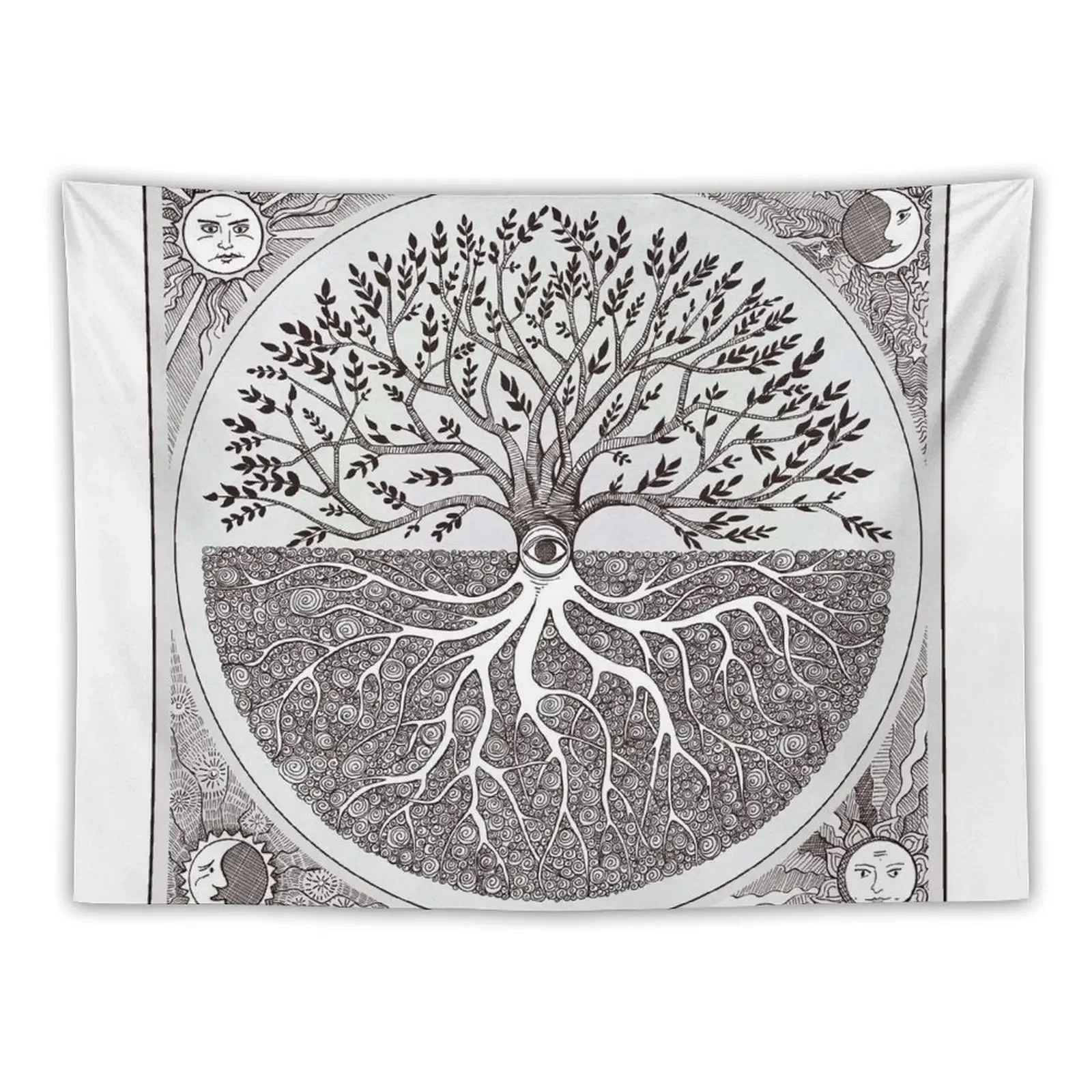 

As above, so below- a tree of life Tapestry For Bedroom Aesthetic Home Decor Tapestry