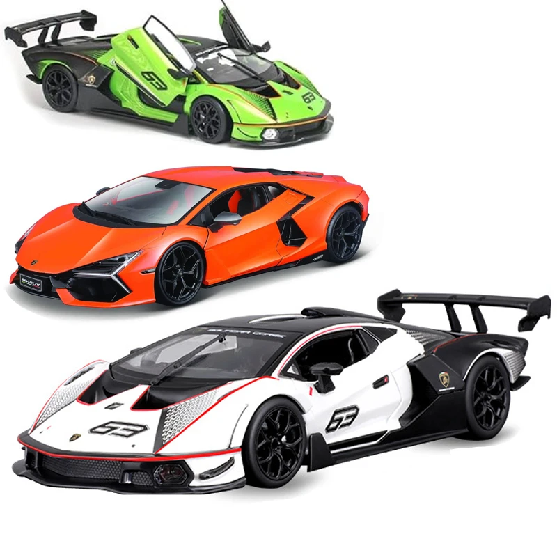 

Bburago Lamborghini Essenza SCV12 Green white1:24 Collectible Gift Alloy Car Model Die Casting Model Lamborghini Revuelto orange