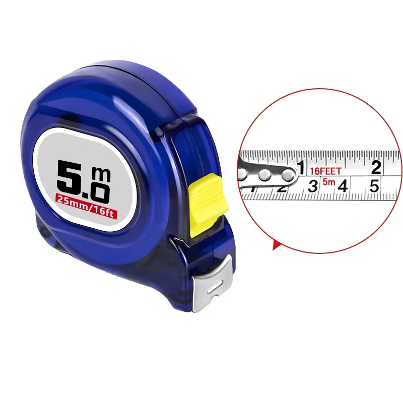 3M 5m 7.5m 10m الصلب الشريط التدابير الفولاذ المقاوم للصدأ سميكة مقاومة للصدمات صغيرة عالية الدقة تصلب الشريط التدابير