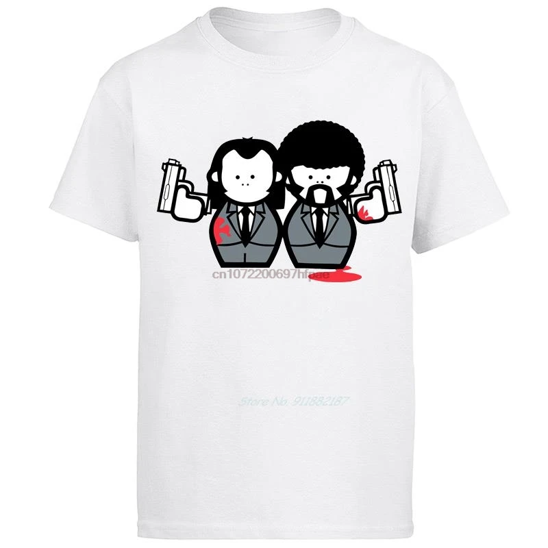 Funny Cartoon Pulp Fiction Graphic T Shirts Big Size Short Sleeve T Shirt Summer Cotton New Shirts And T-Shirts Mens Clothes