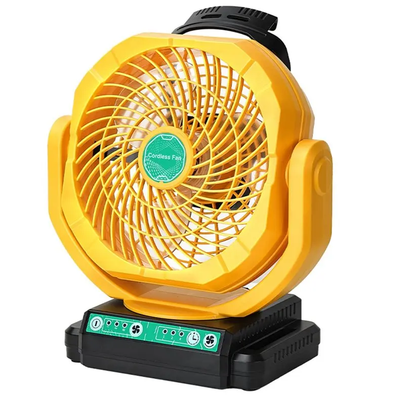 [HOT!A24R】 AC Adapter Included Battery Powered Fan For DEWALT 20V Portable Fan, Variable Speed, Timer Functionality Setting
