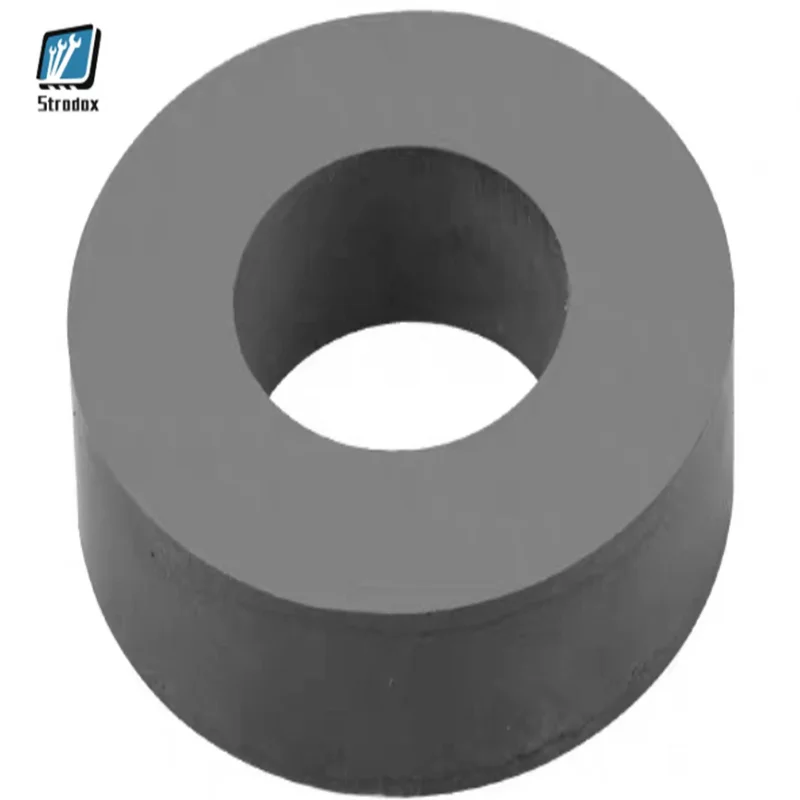 50 Pcs Round Strong Black Ferrite Magnetic High Temperature Resistant Environmental Protection Small Magnet