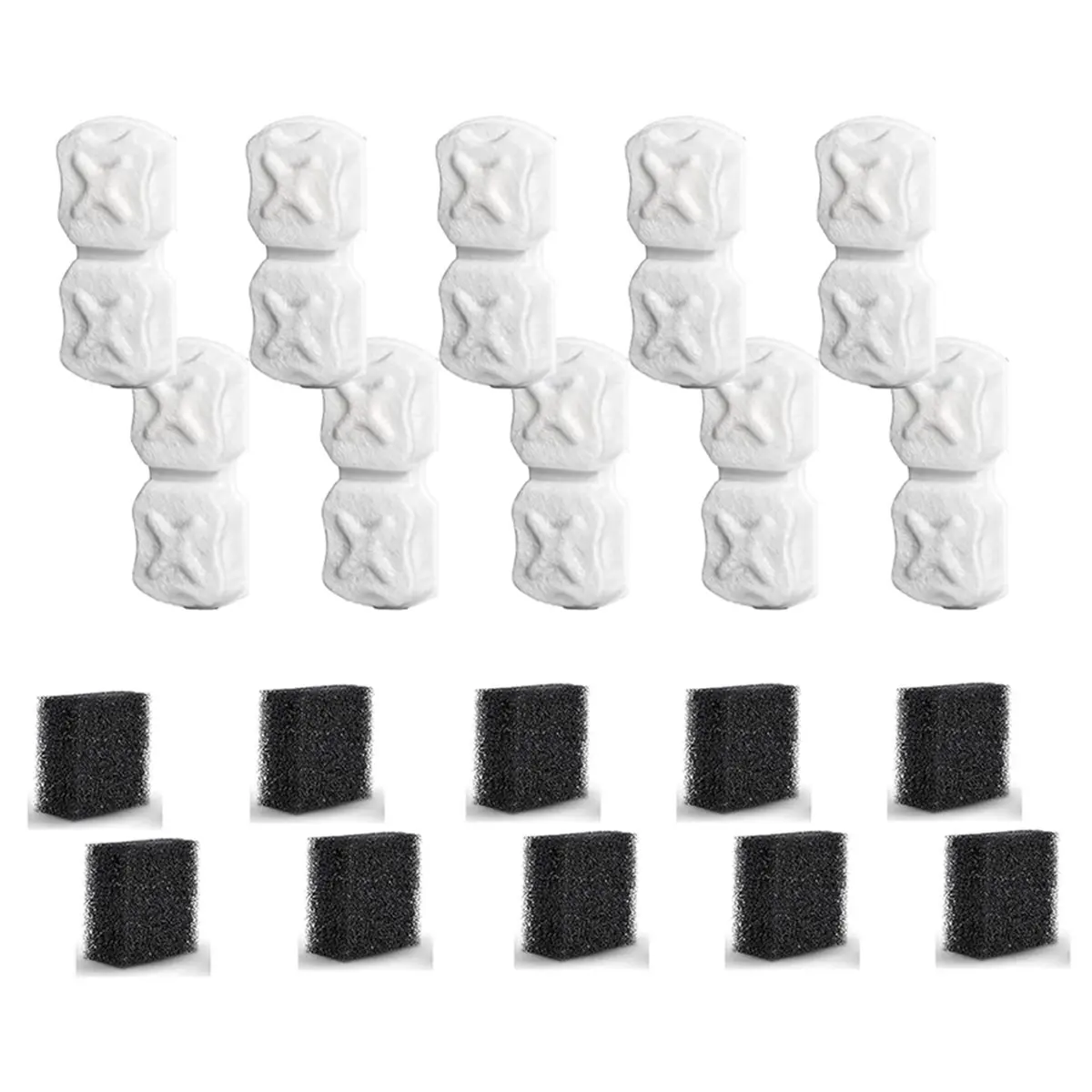 Welcome Deal-Cat Water Fountain Filter - 20 Pack Replacement Filters for 74oz/2.2L Stainless Steel Dispenser