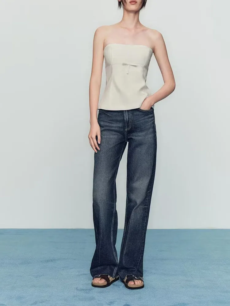 Faionable عقدة مزينة Strapl أعلى وصول جديد ملابس نسائية oulder Bared العصرية المرحلة العرقية زي