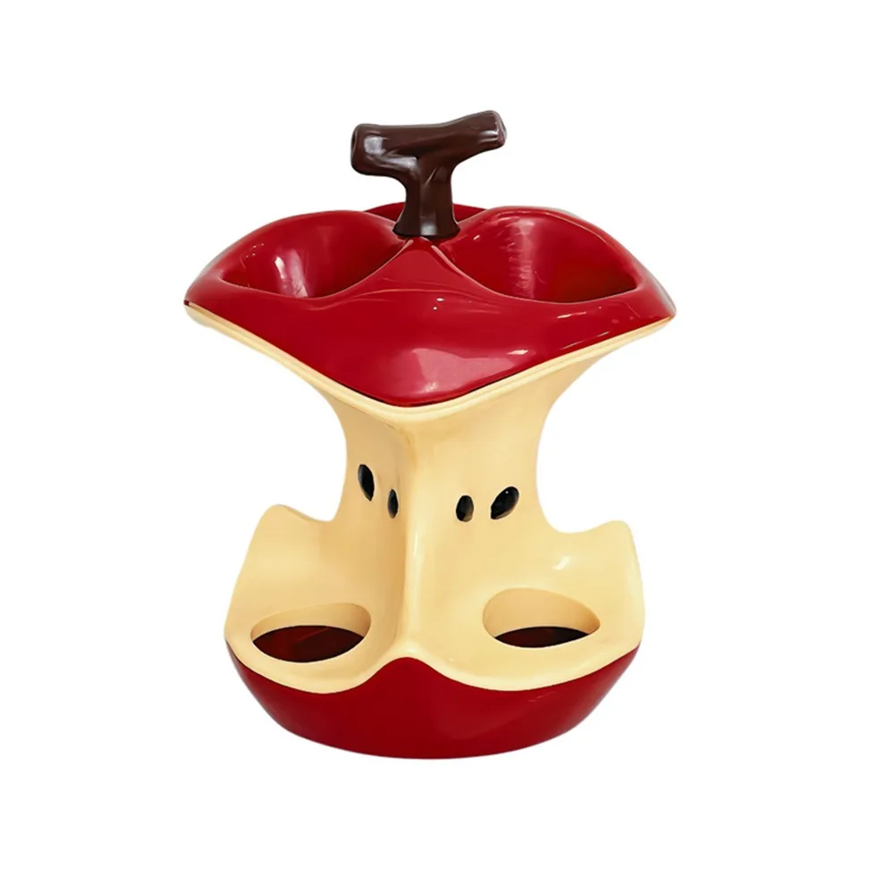 

3 Holes Electric Toothbrush Holder Plastic Apple Toothbrush Storage Rack Easy-to-Use Makeup Brush Storage Rack