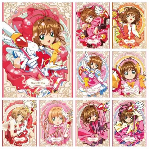 Full Drill Diamond Rhinestone Painting Card Captor Sakura Classic Anime Cross Stitch Kits Embroidery Picture Mosaic Home Decor
