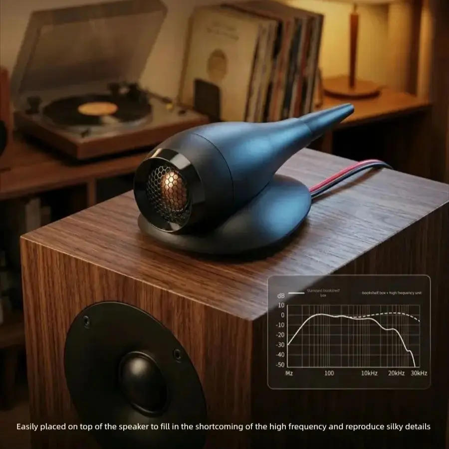

HIFIDIY C1-50 Audio System - External High-Frequency Unit 25core Beeswax Copper Wire Diaphragm - High-End Hi-Fi Sound Quality