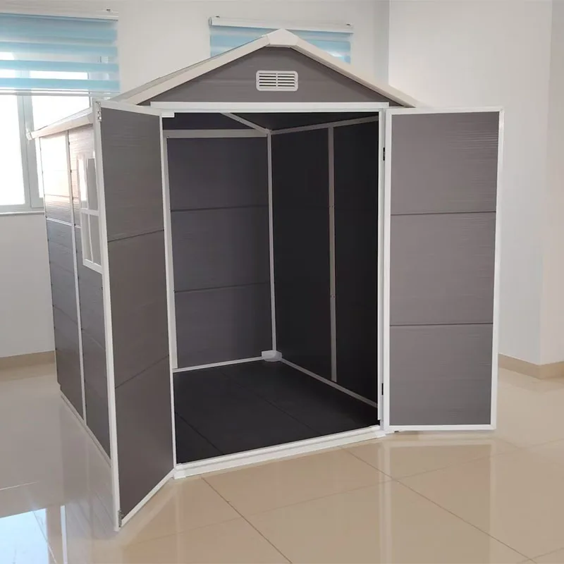 Outdoor Garden PE Plastic Tool Room Sundries Mobile Warehouse Simple Storage House Cross-border Waterproof Green Planting China