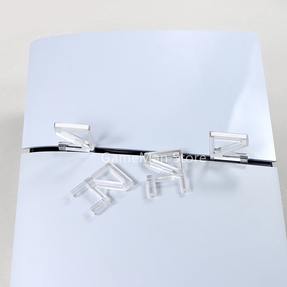 1 คู่แนวนอนผู้ถือสําหรับ PS5 Slim คอนโซลโฮสต์เดสก์ท็อปตําแหน่ง R สําหรับ PlayStation 5 Slim