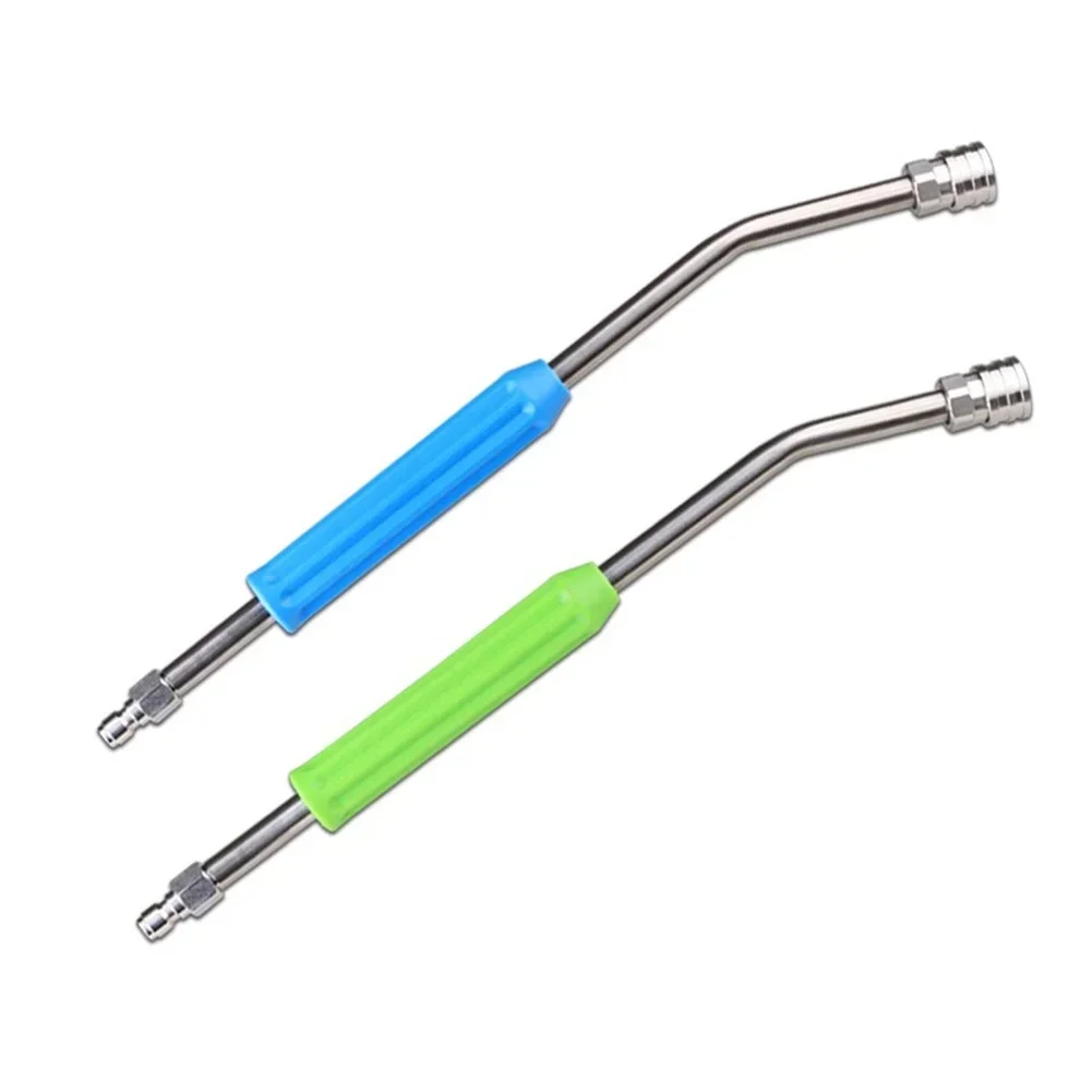 

1pc Stainless Steel High Pressure Car Wash Sprayer 30 Degree Bent Extension Rod 1/4 Quick Connector For High-pressure Washers