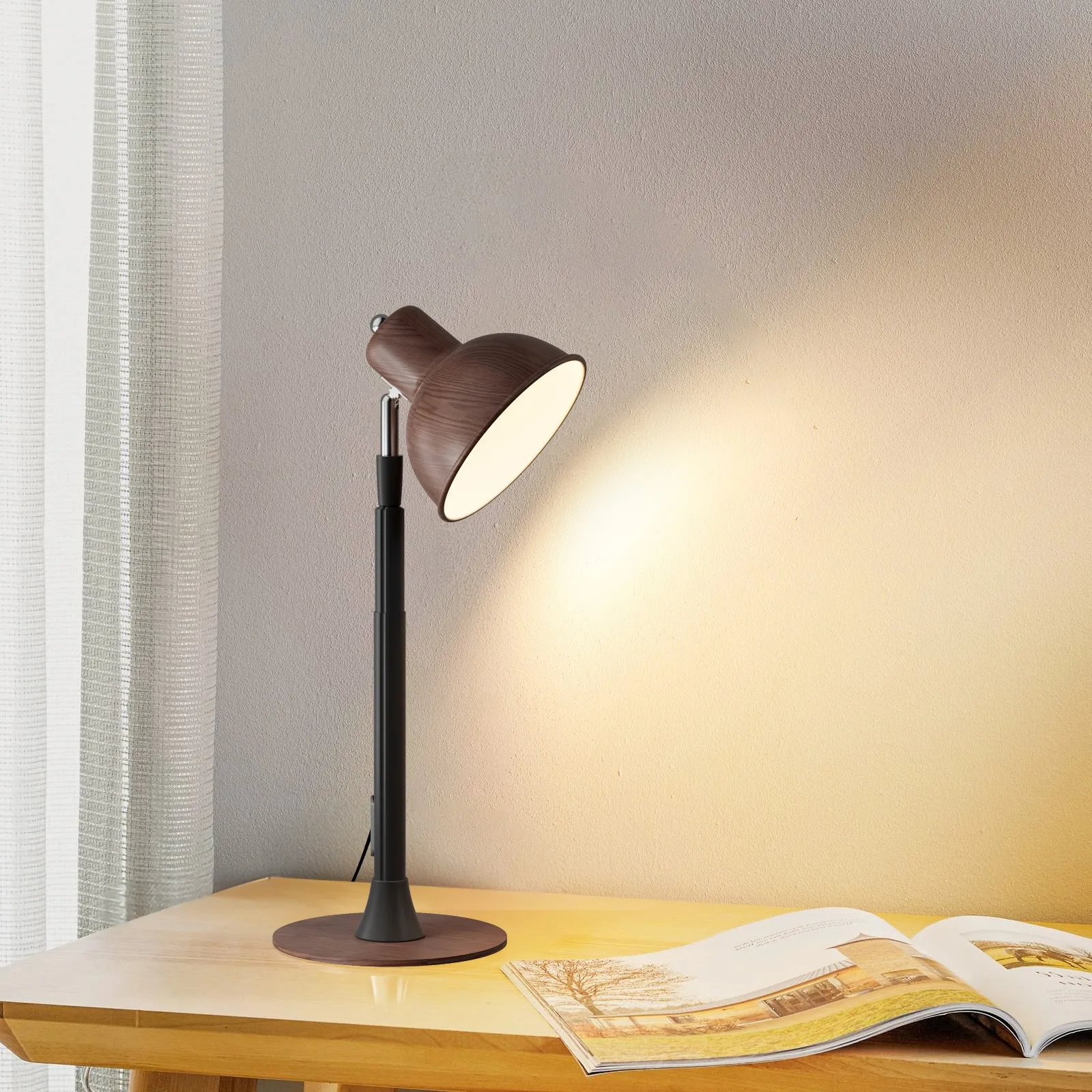 Telescopic LED Study Desk Lamp USB Powered Eye-Care Reading Light For Student Dorm Bedroom Desktop Decor Lamp