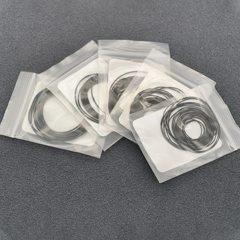Cassa dell'orologio Anello impermeabile in gomma Guarnizione del coperchio inferiore dell'orologio resistente all'olio Guarnizione di tenuta O-ring Strumenti di riparazione adatti per orologiaio