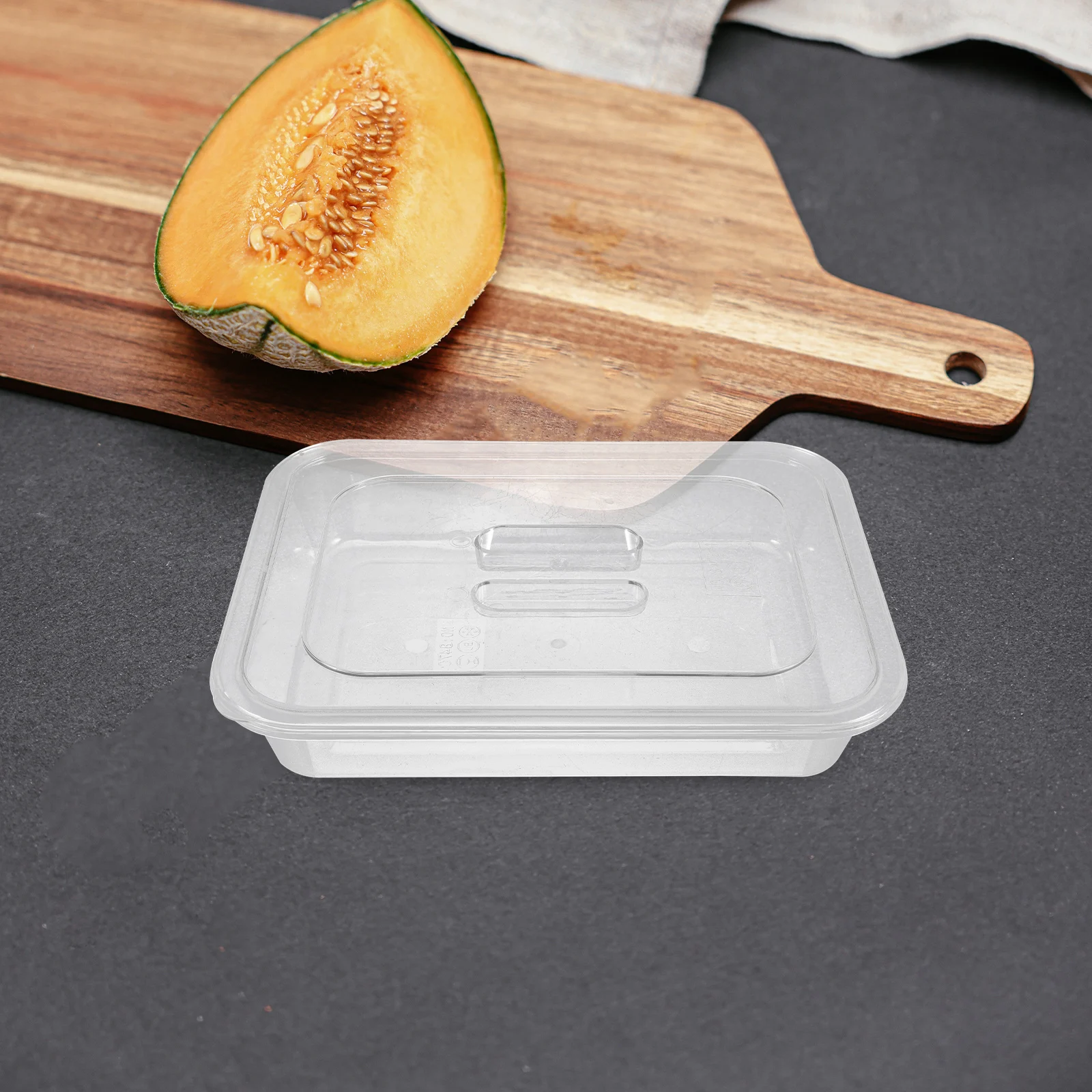 

Rectangle Braised Dish Tray Large Capacity Food Storage Box Airtight Container Display ganizer Home Use Plastic Case Dust Proof