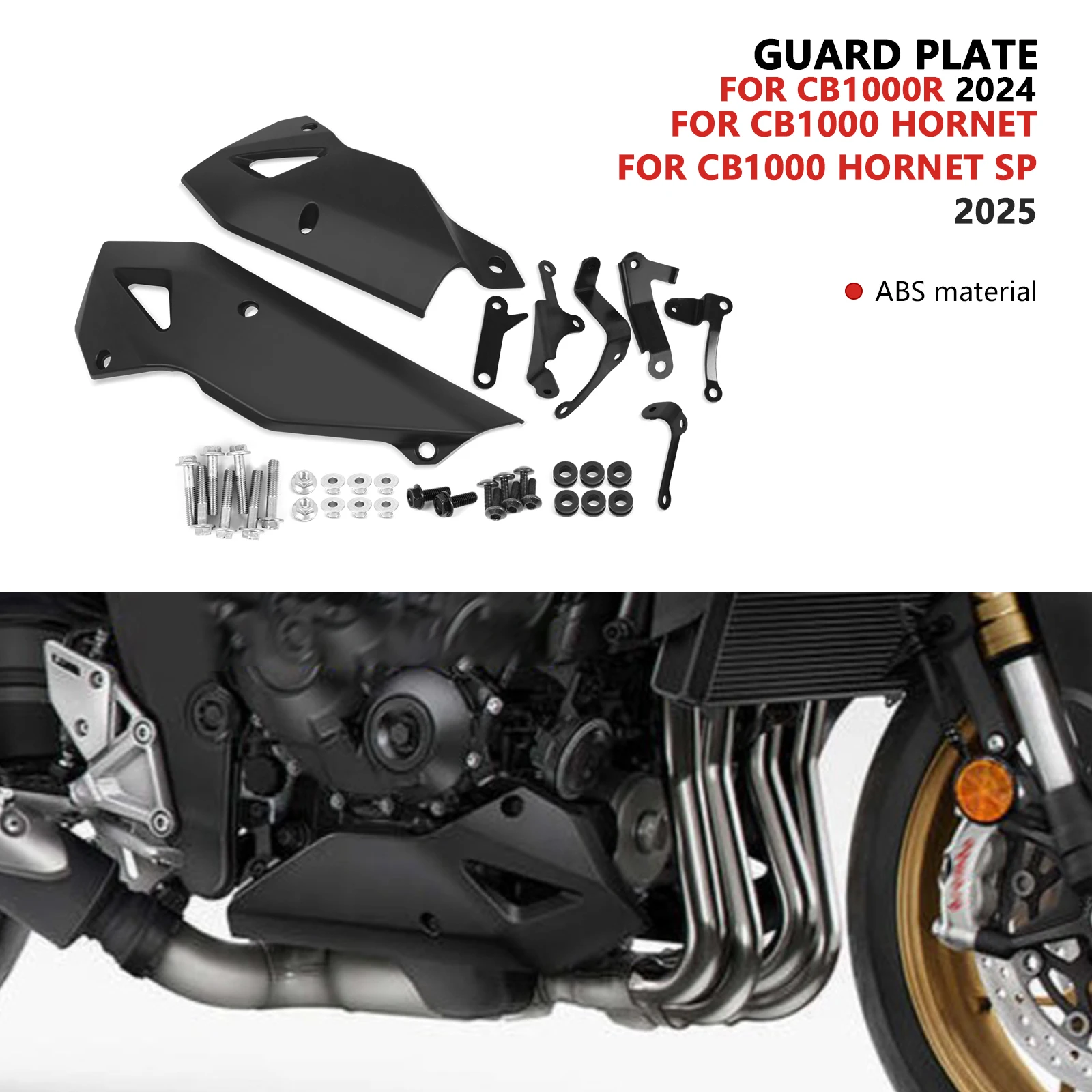 

Для CB1000 Hornet CB 1000 Hornet SP 2025 защита шасси мотоцикла обтекатель двигателя выхлопная защита CB1000R 2024 новые аксессуары