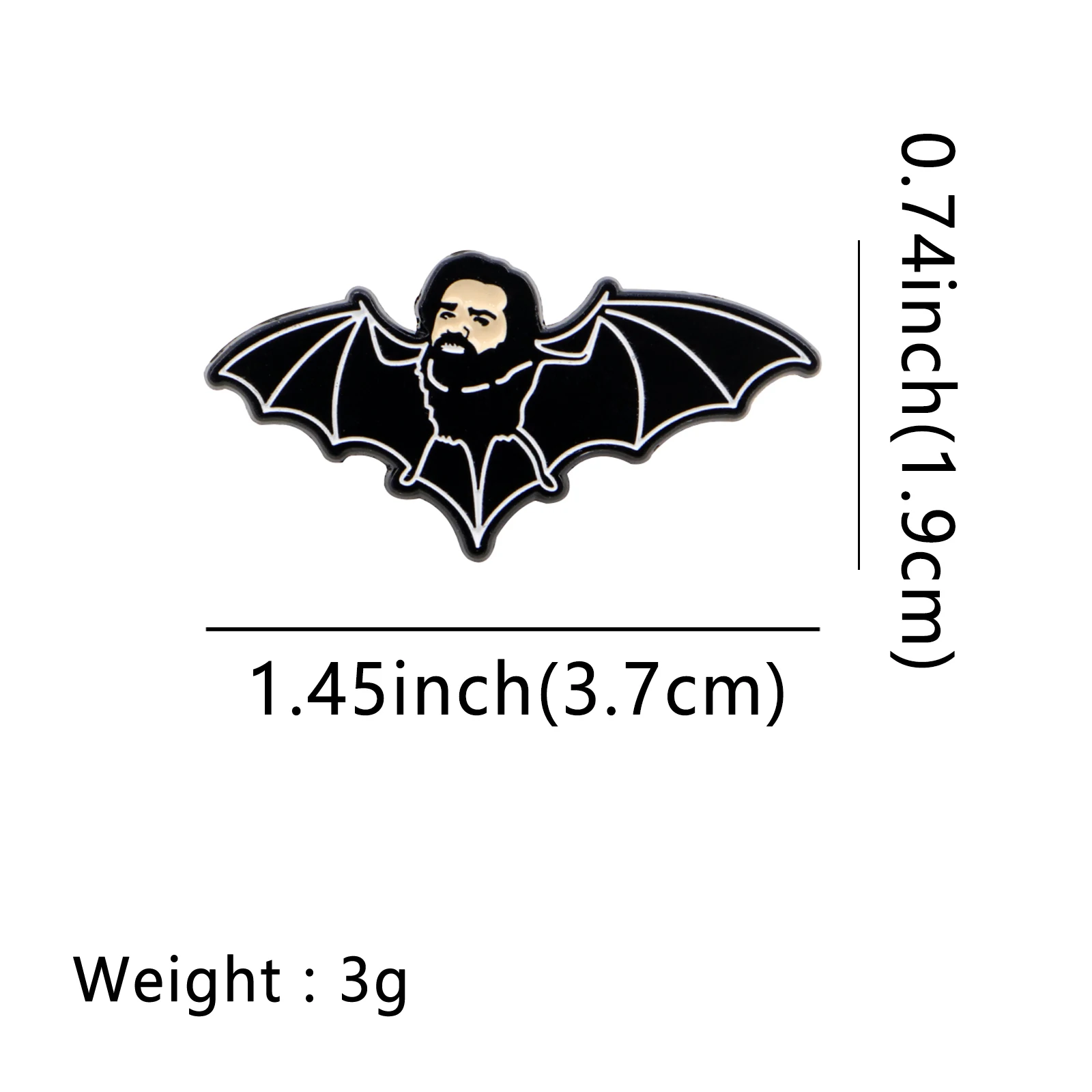 Funny Bat Enamel Pin Movie Inspiration Brooch Pines Lapel Pins Badge on Backpack Clothing Accessories Fashion Jewelry Fans Gifts