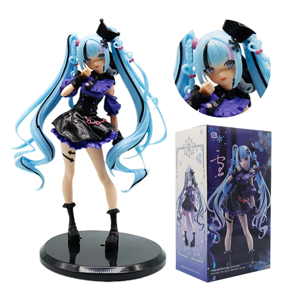 Figura de Anime Hatsune Miku X Kuro-ml, Modelo Coleccionable, Decoración Kawaii, Regalo