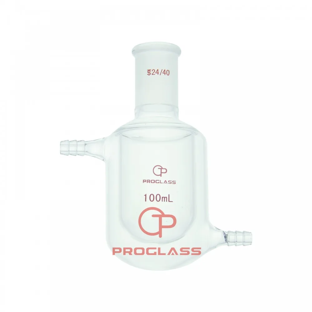 Jacket reaction Flask Single Neck ,500mL,24/40 Joint or Customized Joint