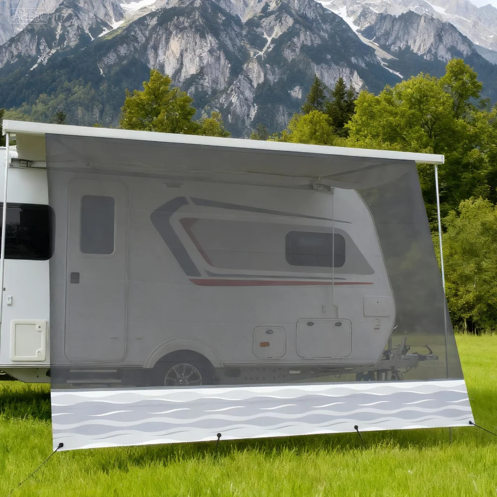 

Простой в установке тент E1 RV, солнцезащитный козырек для каравана, дома на колесах, тент с прицепом