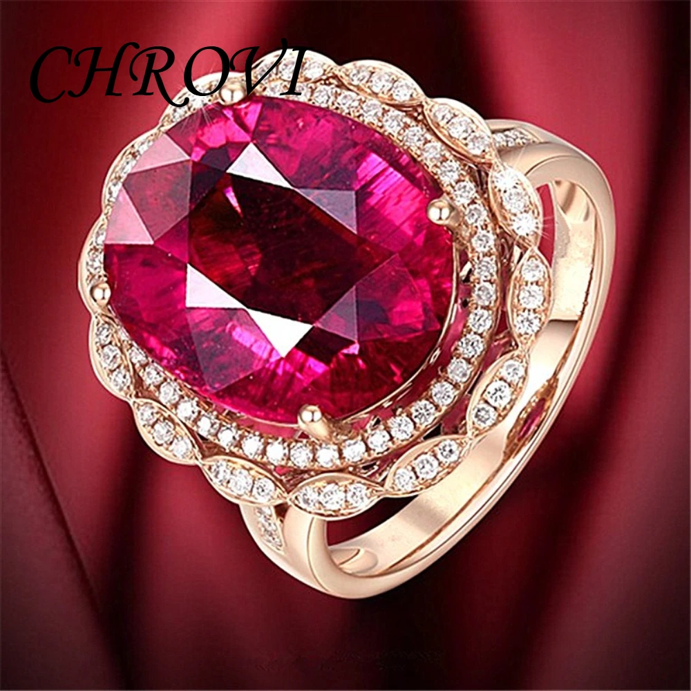 Exquisiter 925 Sterling Silber Rubin-Blütenring, Zirkonring mit süßer Ausstrahlung, offener Ring – Detail 6