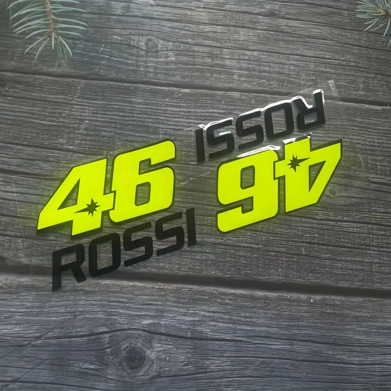 1PC Rossi 46/94 e "THE DONKEY" Adesivi per moto - Racing - Decalcomanie a tema per la decorazione della bici