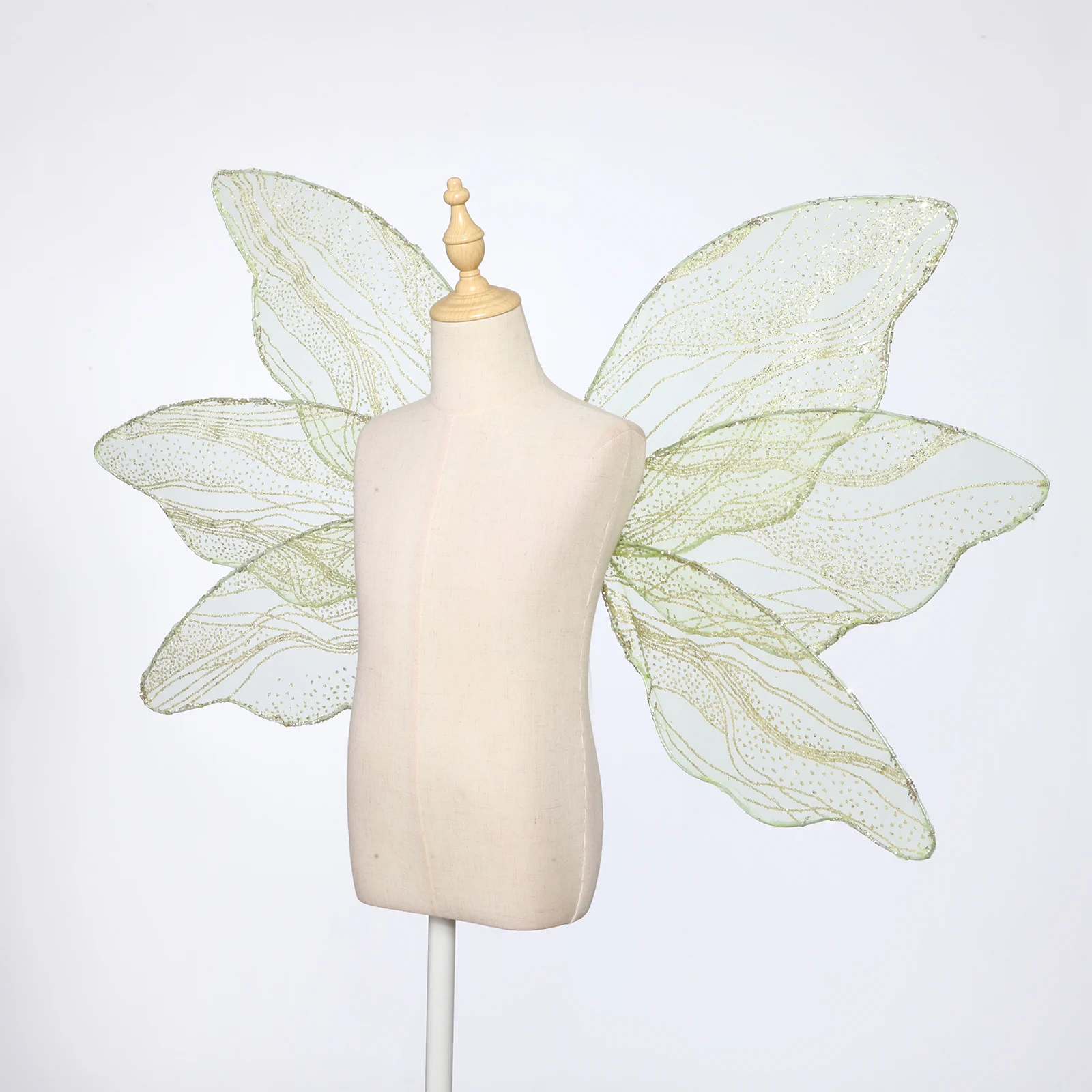 Adult Kid Fairy Lolita Elf Wings Halloween Masquerade Wings Princess Cosplay Glittery Butterfly Wings Party Photography Props - Image 2