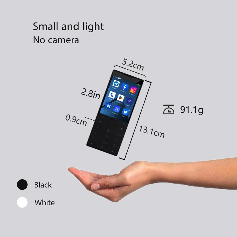 QIN Mobile Phone  Google Play Store No Camera 2GB 16GB/3GB 32GB
