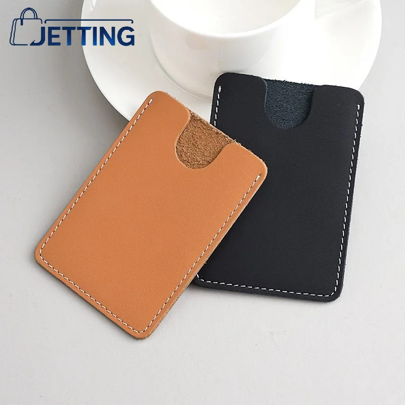 1 PCS Genuine Leather Slim Card Holder Cowhide Leather Credit Card Case Ultra-Thin Card Wallet