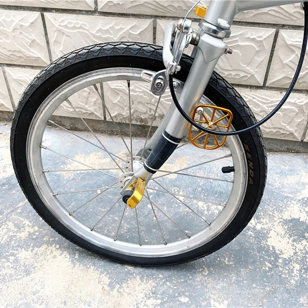 AA90-deflettore cavo freno bicicletta pieghevole per parti di biciclette Brompton Bike Cable Shield