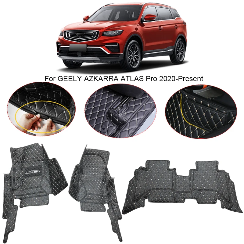 

3D Full Surround For GEELY AZKARRA ATLAS PRO 2020-2025 Car Floor Mat Liner Foot Pads PU Leather Waterproof Carpet Accessories