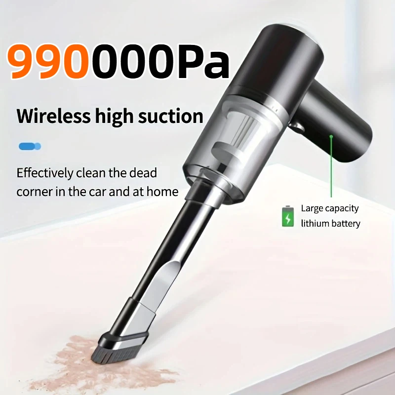 990000Pa Wireless Car Vacuum Cleaner High-power Brushless Motor Auto Suction Blow Integrated Vacuum Cleaner Car Home Dual-Use