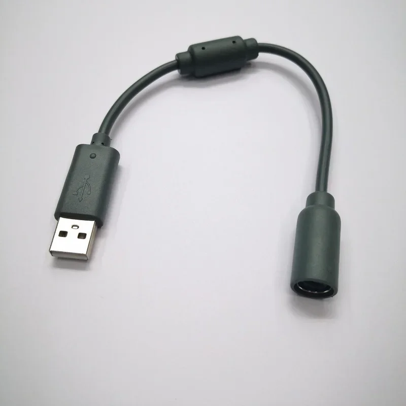 Разделительный кабель для проводного контроллера, USB-кабель для Xbox 360, черный, абсолютно новый, высококачественный проводной контроллер, USB-кабель с отключением, шнур