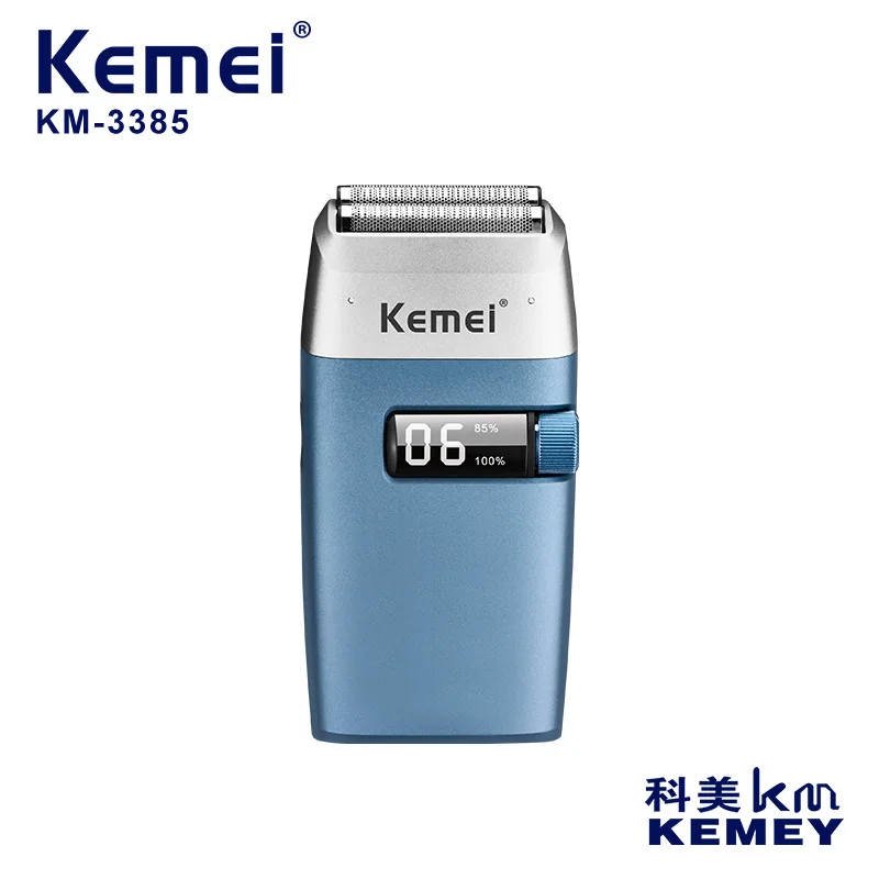 

Kemei 3385 Rechargeable Electric Shaver Hair Beard For Men Facial Stubble Electric Razor Fades Bald Head Shaving Machine Tool