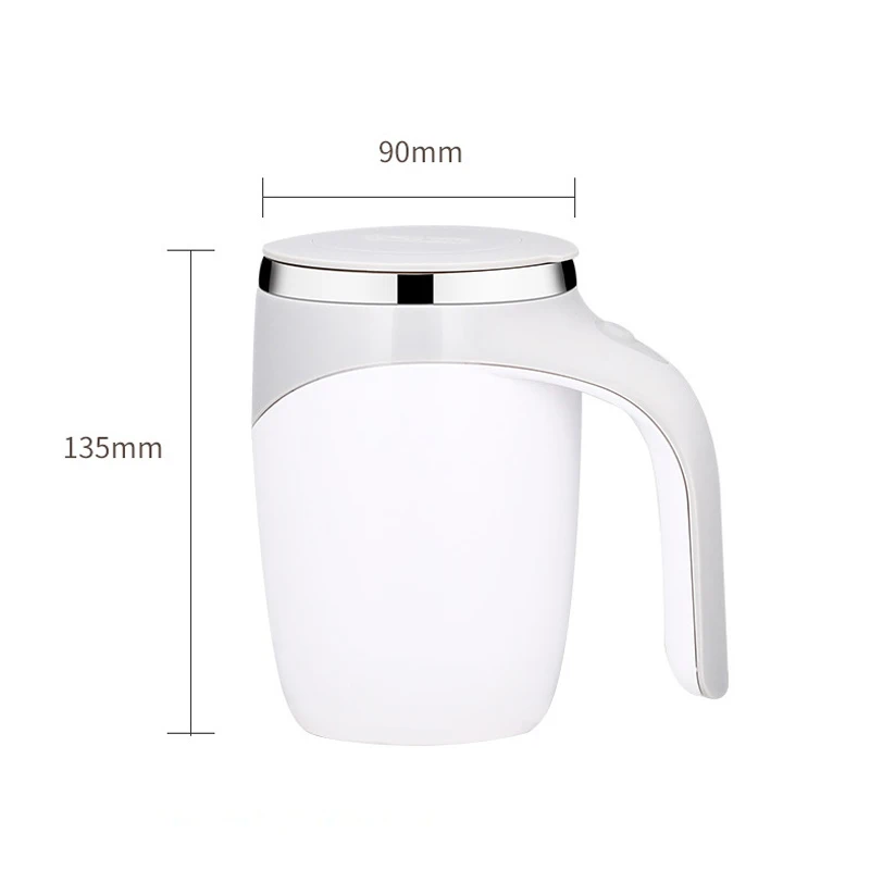 Bouteille d'eau rotative paresseuse électrique en acier inoxydable, arrête automatique, lait et fruits, tasse Assad, tasse à café magnétique automatique, nouveau, 380ml