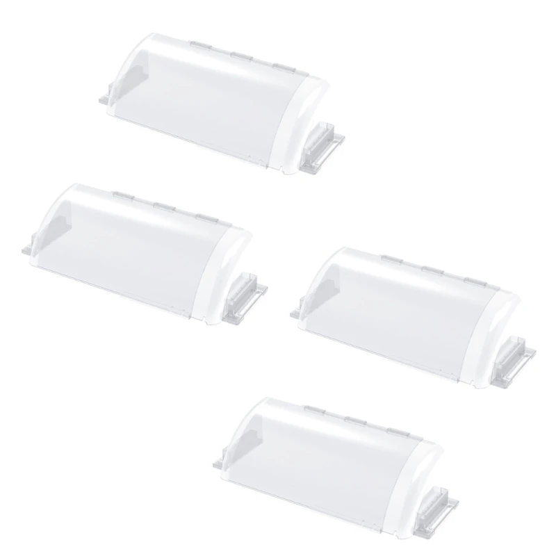 4Pcs Clear Adjustable Floor Vent Deflector Vent Covers Air Circulation Accessories for Home Or Office