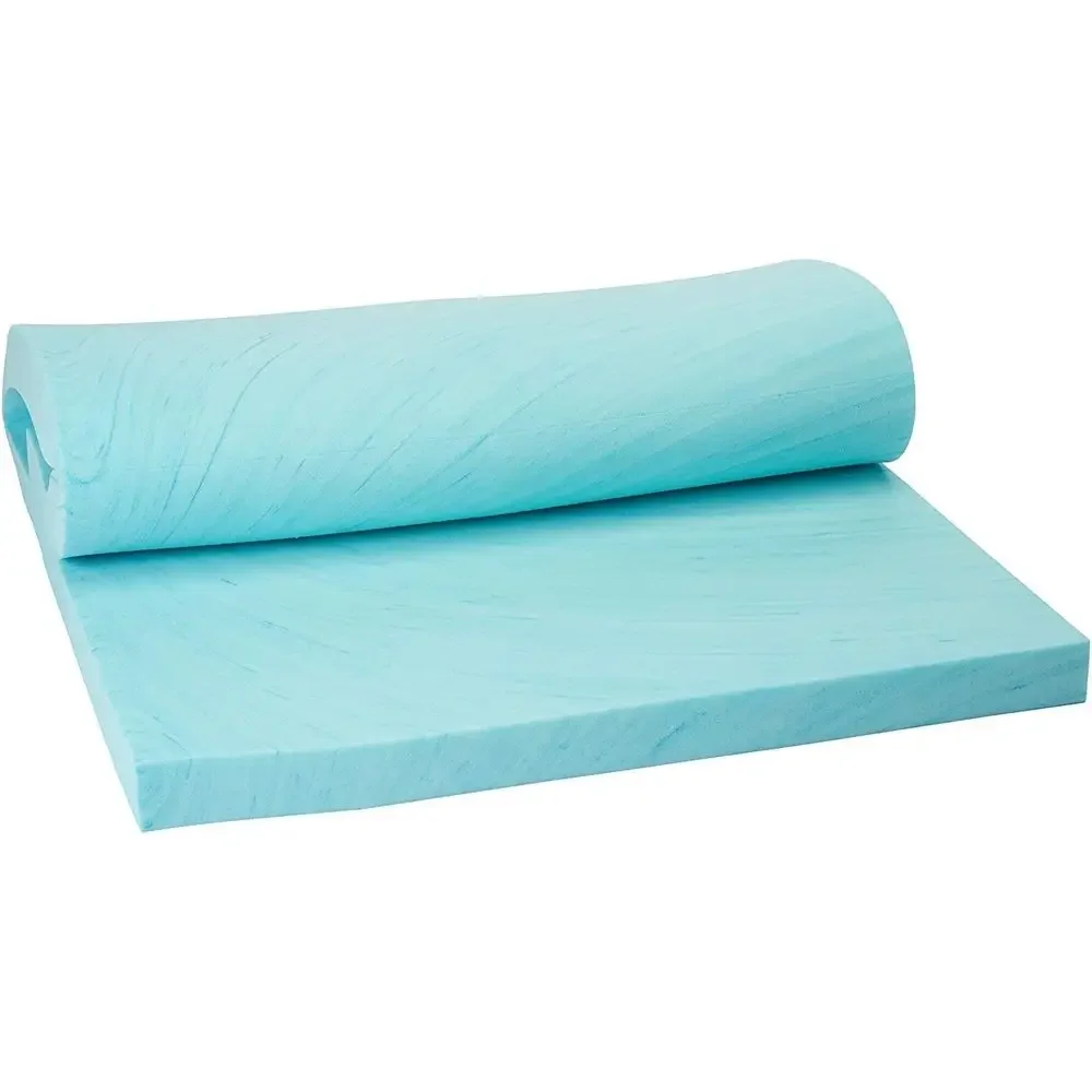 Twin Size 3 Inch Thick, Gel Swirl Visco Elastic Memory oam MattrPad Bed Topper Made in the USA