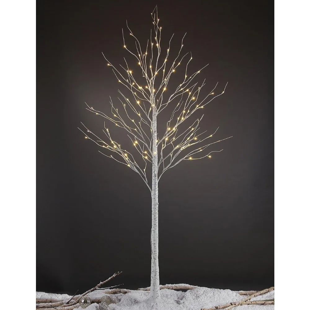

LIGHTSHARE 8FT 132 LED Birch Tree,Home,Festival,Party,Christmas,Indoor and Outdoor Use,Warm White