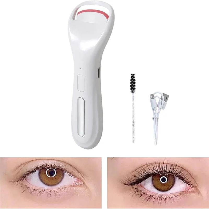 YWDZ-Larger Heating Cilium Roller Tool-Electric Eyelash Curler Rechargeable For Women Long Lasting Lashes
