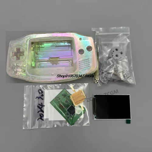 Nuevo LCD GBA IPS, no requiere carcasa cortada, fácil de instalar, kit de carcasa y LCD de alto brillo IPS de 3,0 ""para Gameboy advance GBA