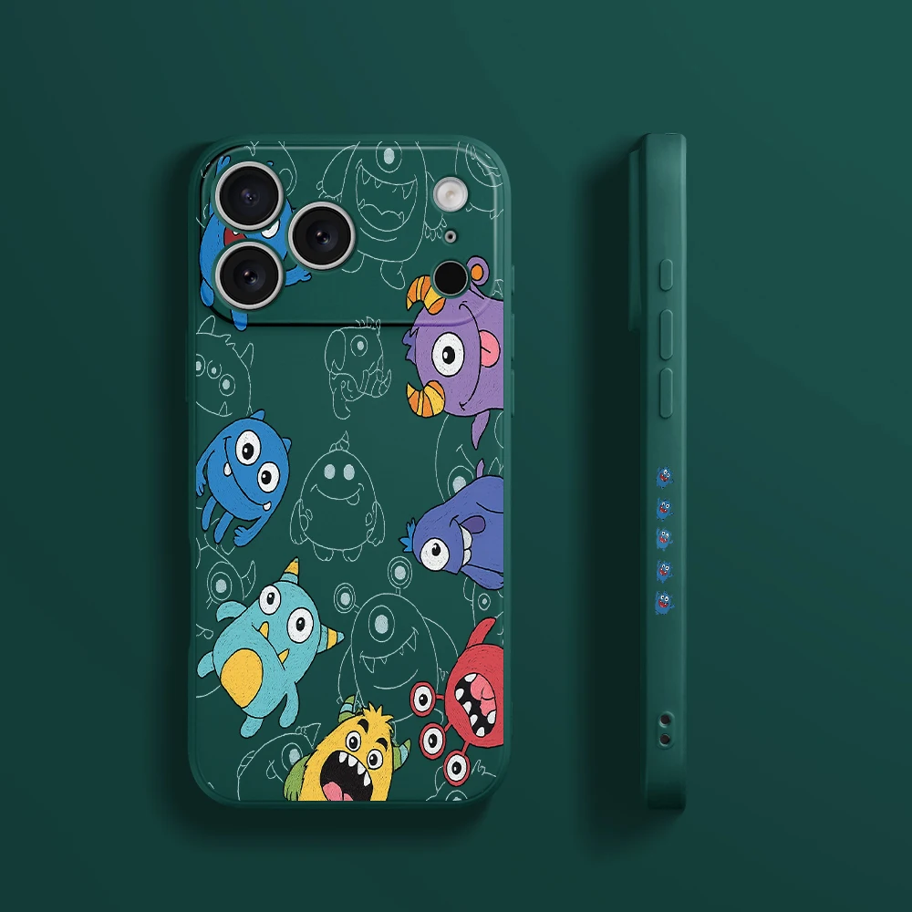 حافظة لهاتف آيفون 17 برو ماكس 17 إير 16 15 14 13 12 11 برو ماكس XS Max7 8 Plus 16e 16 Plus غطاء من البولي يوريثان