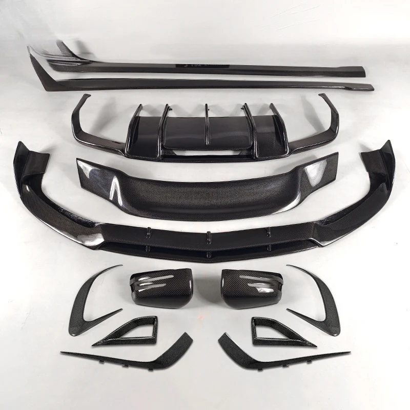 

Premium Car Accessories CLS63 W218 LCI Full Carbon Fiber B-Style Body Kit Front Rear Lip Side Skirts Spoiler Durable