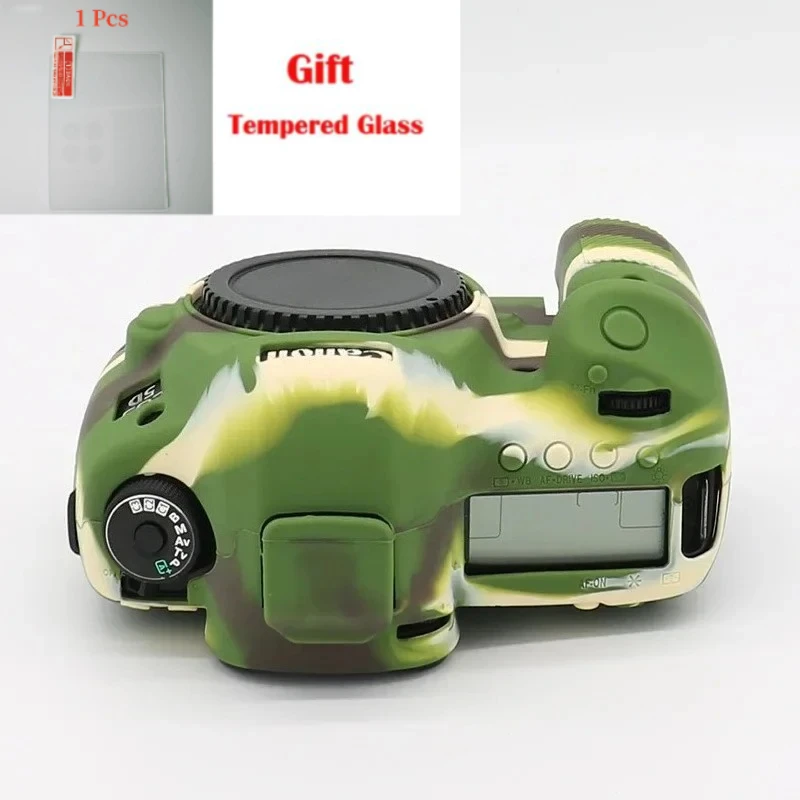

For Canon EOS 5DIII/5DS/5dr Accessories camera silicone case micro SLR camera bag protective case + free tempered film