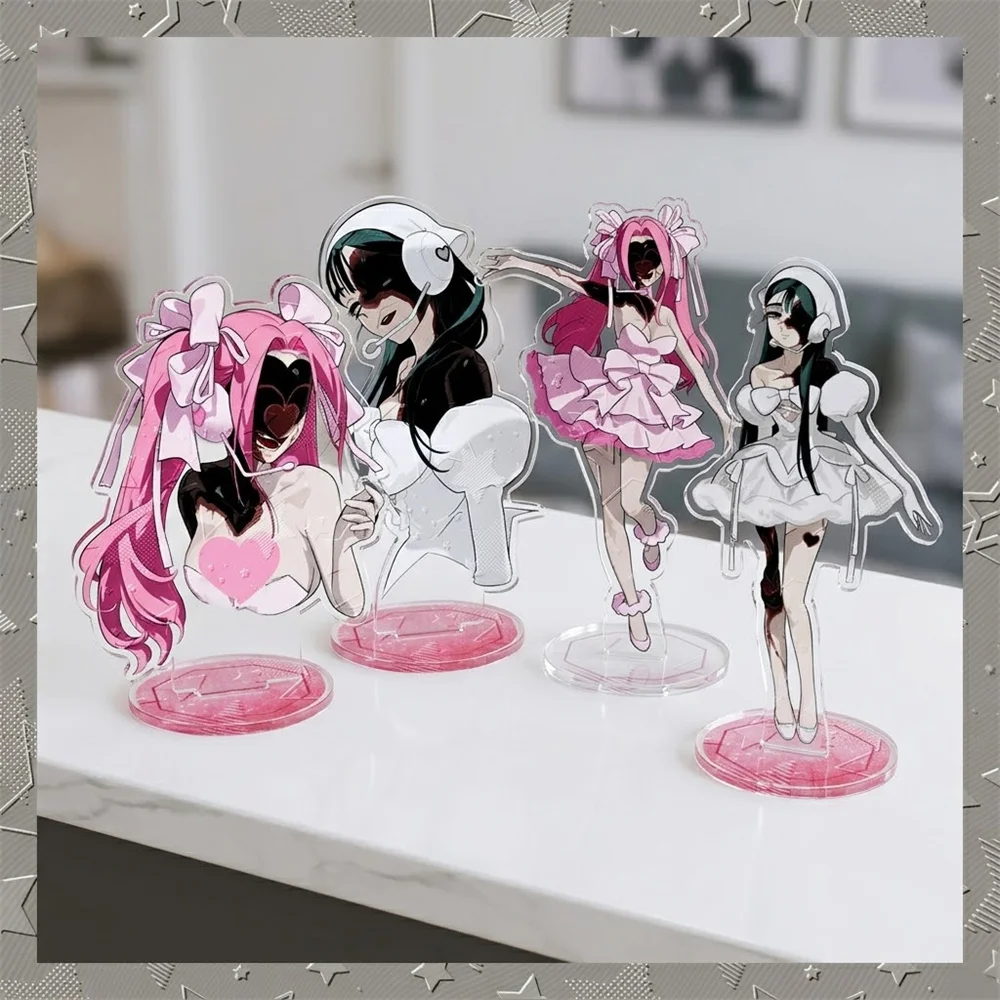 10CM Charm Anime Alien Stage Acrylic Stand Model Keychain Characters Ornament Accessories Goods Collection Christmas Gifts