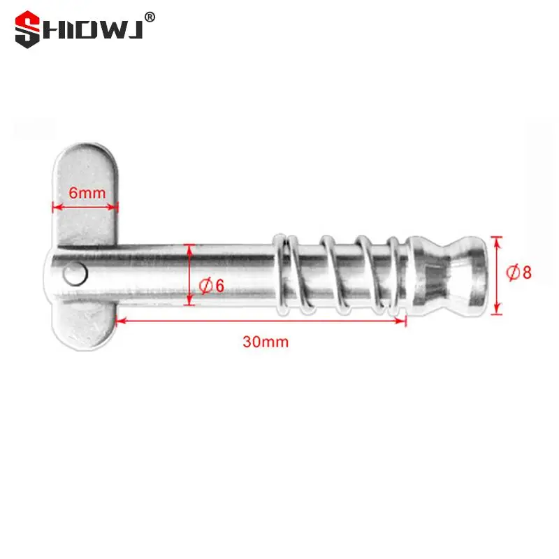 1pcs Boat Bimini Top Quick Release Pin 1/4 inch 6mm with Drop Cam & Spring Marine Grade 316 Stainless Steel Boat Deck Hinge Pins