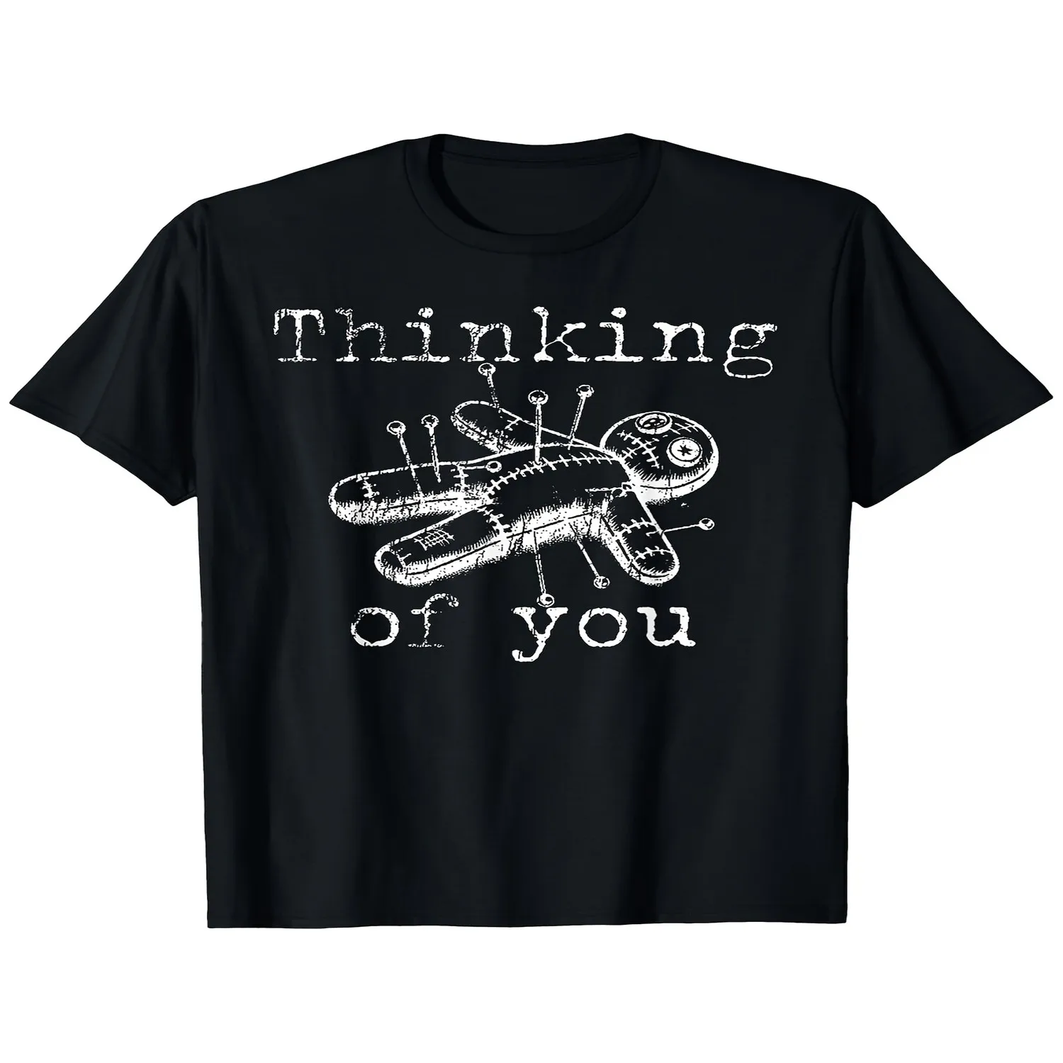 Vintage Funny Voodoo Doll TShirt Suitable for Retro Voodoo Doll Graphic Tee with Slogan Loose Fit Casual Shirt for Themed Parties Casual Attire Novelty Gift (Hand Washable) Everyday Wear Shirt, Art Print Tshirt
