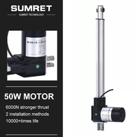 MAX 6000N Electric Linear Actuator 12V 24V Electric motor telescopic rod 100mm 200mm 300mm 400MM 500mm 800mm 1000mm