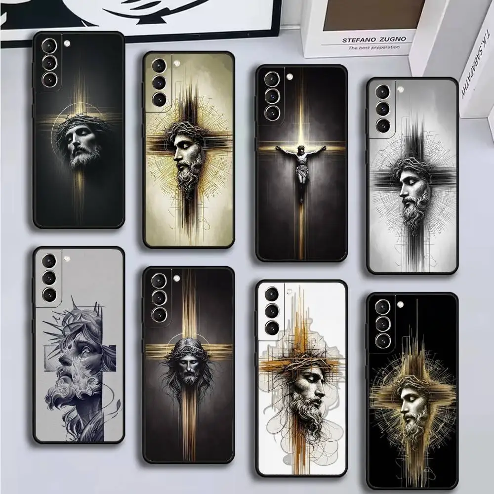 

Jesus cross elements Phone Case For Samsung GalaxyA13,21s,22,31,32,52,53,71,72,73,Soft Black Cover