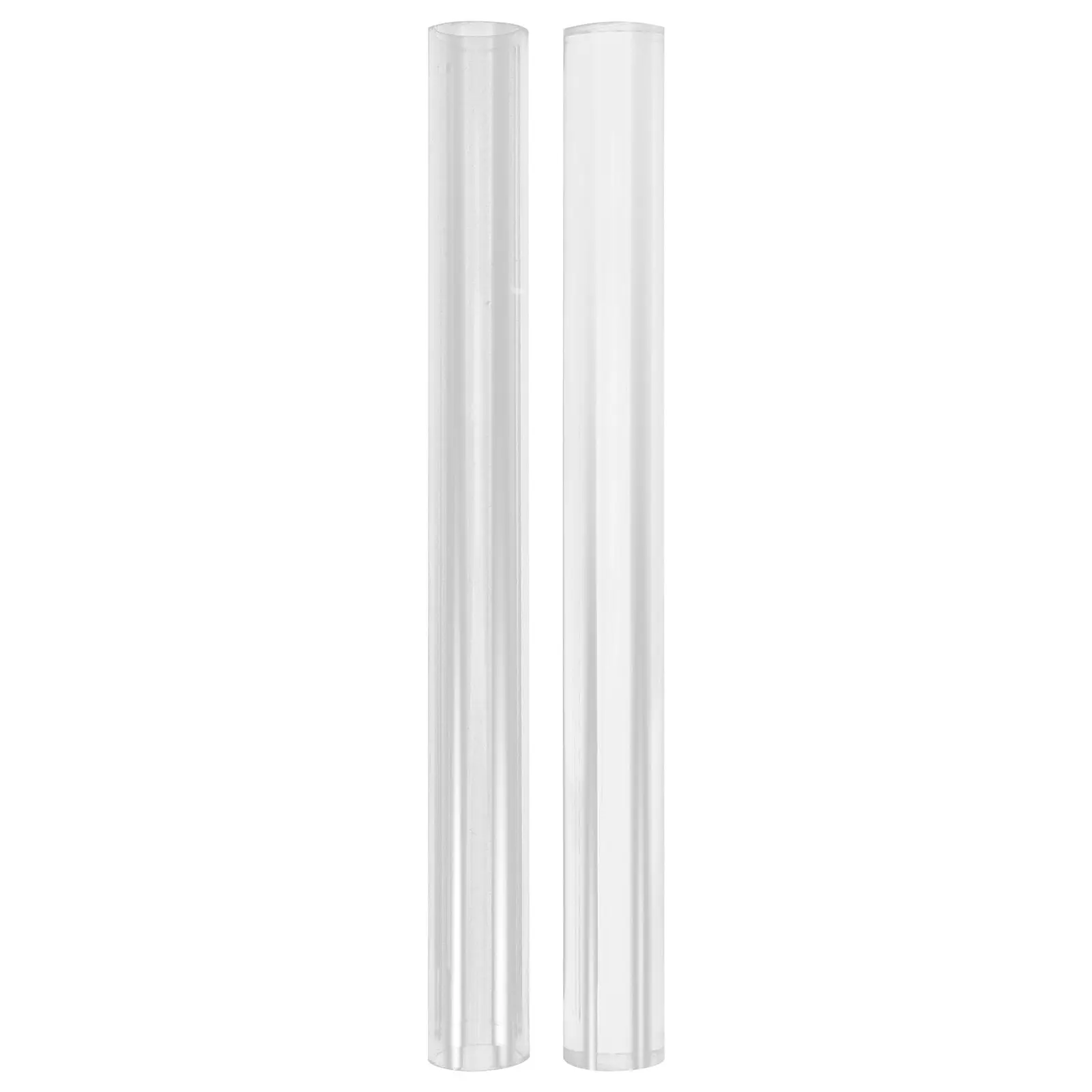2Pcs Clear Acrylic Rolling Pin Set Solid and Hollow Design Clay Rolling Tool for Polymer Clay Smoothing Shaping Art